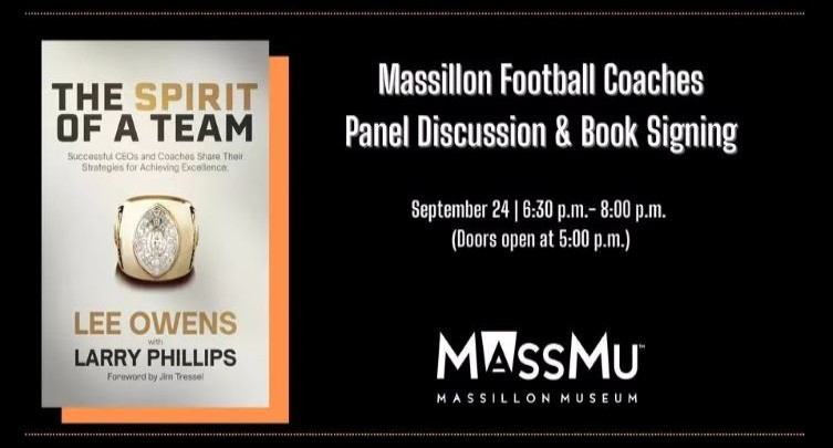 Massillon Football Coaches Panel Discussion & Book Signing!
